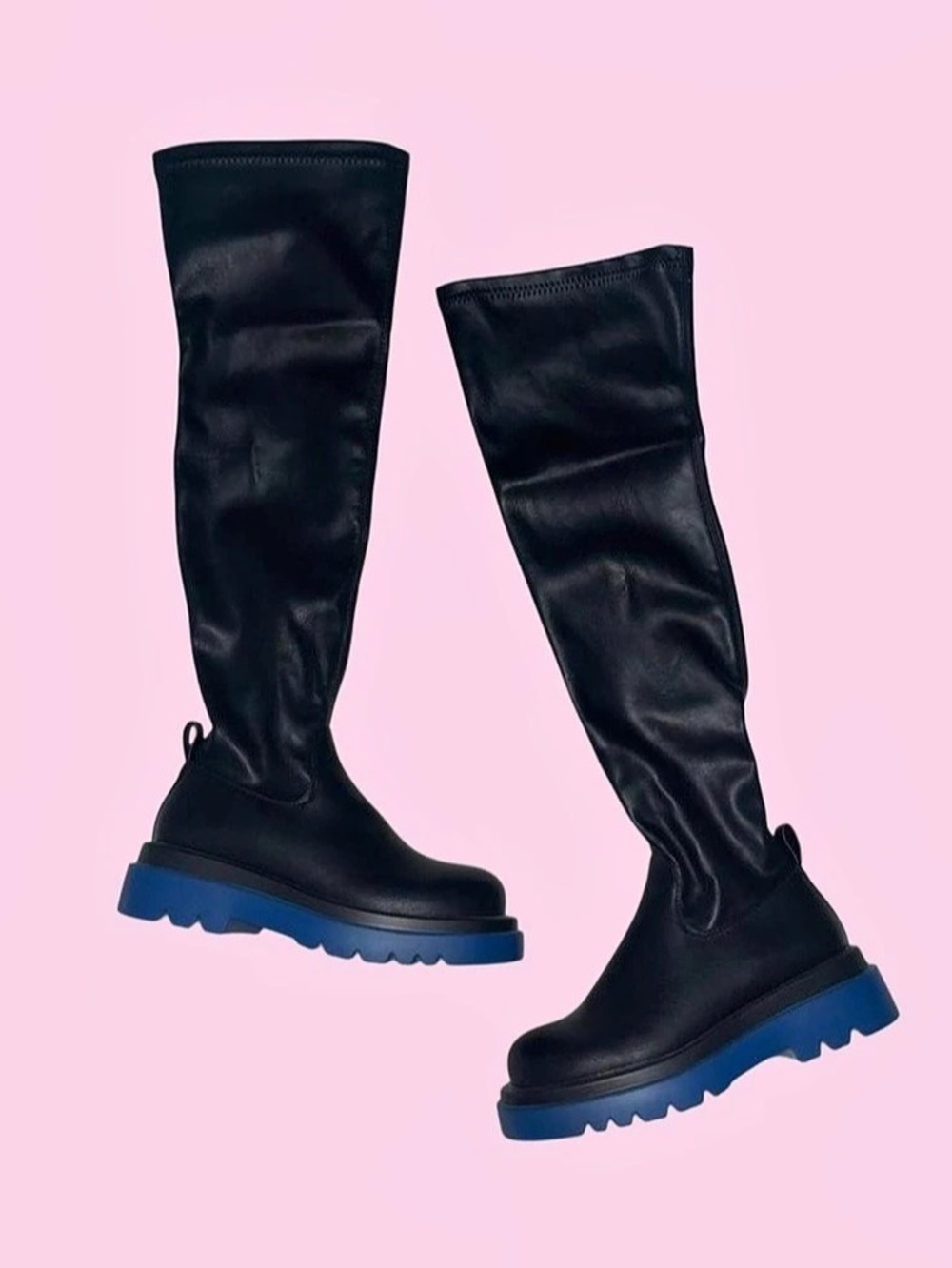 Black Over-the-Knee Boots Like New